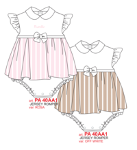 BABY GIRL ROMPER PA40AA1 Tellini S.r.l. Wholesale Clothing