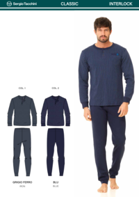 PIGIAMA UOMO M/L PGI40 A3/B3 Tellini S.r.l. Ingrosso Abbigliamento