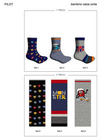 BOY'S SHORT SOCKS PILOT Tellini S.r.l. Wholesale Clothing