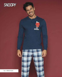 MEN'S PAJAMAS M/L PNM4508 Tellini S.r.l. Wholesale Clothing