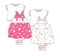 BABY GIRL OVERALLS SL4AA Tellini S.r.l. Wholesale Clothing