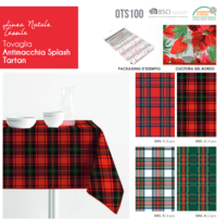 TOVAGLIA ANTIMACCHIA NATALE 12P SPLASH TARTAN 140X230 Tellini S.r.l. Ingrosso Abbigliamento