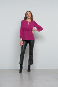 CAMICIA DONNA M/L P12545 Tellini S.r.l. Ingrosso Abbigliamento