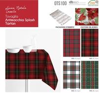 STAIN RESISTANT TABLECLOTH 4P SPLASH TARTAN 140X140 Tellini S.r.l. Wholesale Clothing