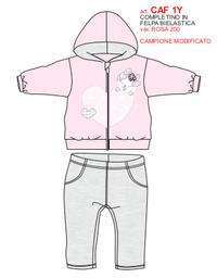 BABY LAYETTE SET HOODIE CAF1Y Tellini S.r.l. Wholesale Clothing