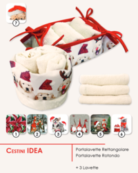 CESTINO NATALE LAVETTE 3PZ IDEA Tellini S.r.l. Wholesale Clothing