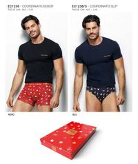 COMPLETO INTIMO UOMO EC1238 NATALE Tellini S.r.l. Ingrosso Abbigliamento