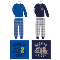 BOY'S PAJAMA M/L EP4073 Tellini S.r.l. Wholesale Clothing