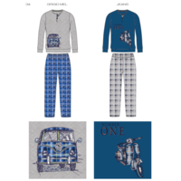 BOY'S PAJAMA M/L EP4083 Tellini S.r.l. Wholesale Clothing