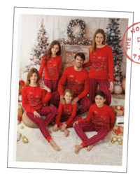 GIRL'S CHRISTMAS PAJAMAS S/L GP7071 Tellini S.r.l. Wholesale Clothing