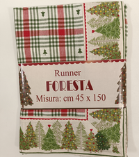 CENTROTAVOLA RUNNER FORESTA 45X150 Tellini S.r.l. Ingrosso Abbigliamento