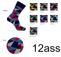 HAPPY LINE MEN'S SHORT SOCKS Tellini S.r.l. Wholesale Clothing