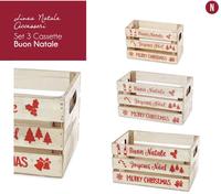 SET 3 CASSE BUON NATALE Tellini S.r.l. Ingrosso Abbigliamento