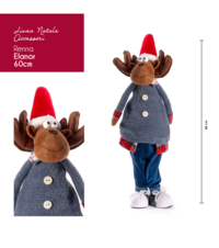 ELANOR REINDEER PUPPET 60CM Tellini S.r.l. Wholesale Clothing