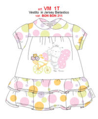 VESTITO NEONATA VM1T Tellini S.r.l. Ingrosso Abbigliamento