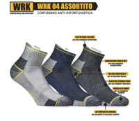 TRIO MEN'S SOCKS WRK-04 WORK Tellini S.r.l. Wholesale Clothing