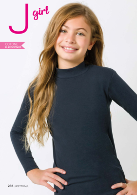 GIRL'S/JUNIOR MOCK TURTLENECK M/L 262 Tellini S.r.l. Wholesale Clothing