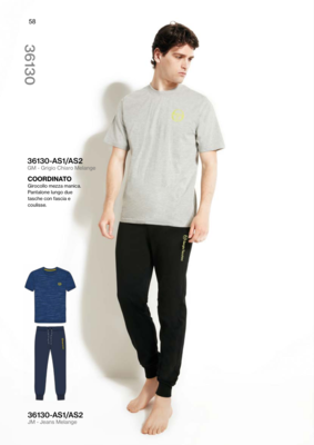 MEN'S LOUNGEWEAR SET M/M PG36130 Tellini S.r.l. Wholesale Clothing