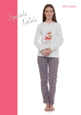 PIGIAMA NATALE DONNA M/L 5014 Tellini S.r.l. Wholesale Clothing