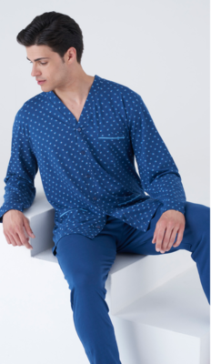 OPEN PYJAMAS MEN M/L KC8220 Tellini S.r.l. Wholesale Clothing