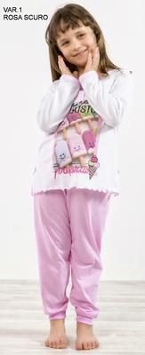 GIRL'S PAJAMA M/L D20007 Tellini S.r.l. Wholesale Clothing