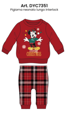 CHRISTMAS PAJAMAS FOR NEWBORNS M/L DYC7351 Tellini S.r.l. Wholesale Clothing