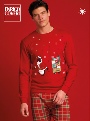 PIGIAMA NATALE UOMO M/L EP2187 Tellini S.r.l. Wholesale Clothing