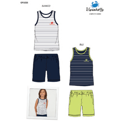 BOY'S UNDERWEAR SET S/L GP1026 Tellini S.r.l. Wholesale Clothing