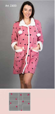 Z400C WOMEN'S DRESSING GOWN Tellini S.r.l. Wholesale Clothing