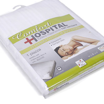 COPRIMATERASSO 1P HOSPITAL FASCIATO C/ZIP 191528 Tellini S.r.l. Ingrosso Abbigliamento