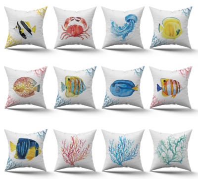 SANTORINI CUSHION COVER 45X45 PCS1 Tellini S.r.l. Wholesale Clothing