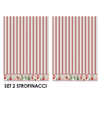 SET STROFINACCIO 2PZ NATALE STOCCOLMA 45X65 Tellini S.r.l. Ingrosso Abbigliamento