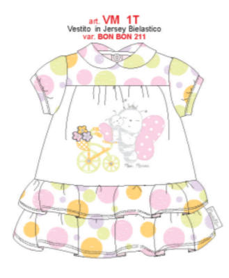 VESTITO NEONATA VM1T Tellini S.r.l. Ingrosso Abbigliamento